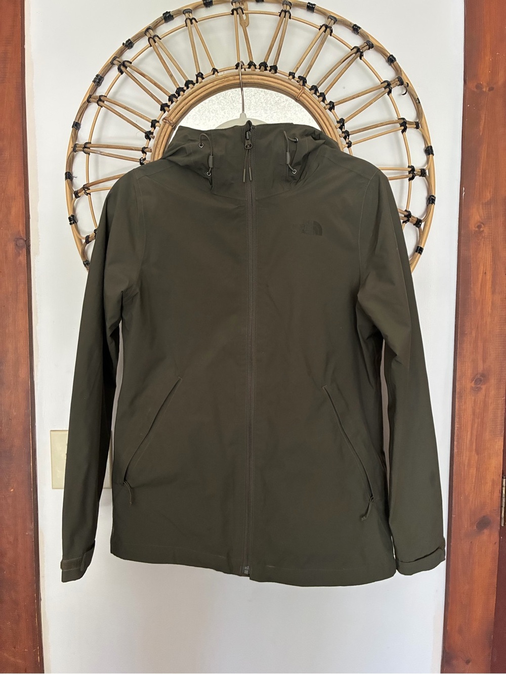 The North Face Olive Green Hooded Ski/Snow Jacket